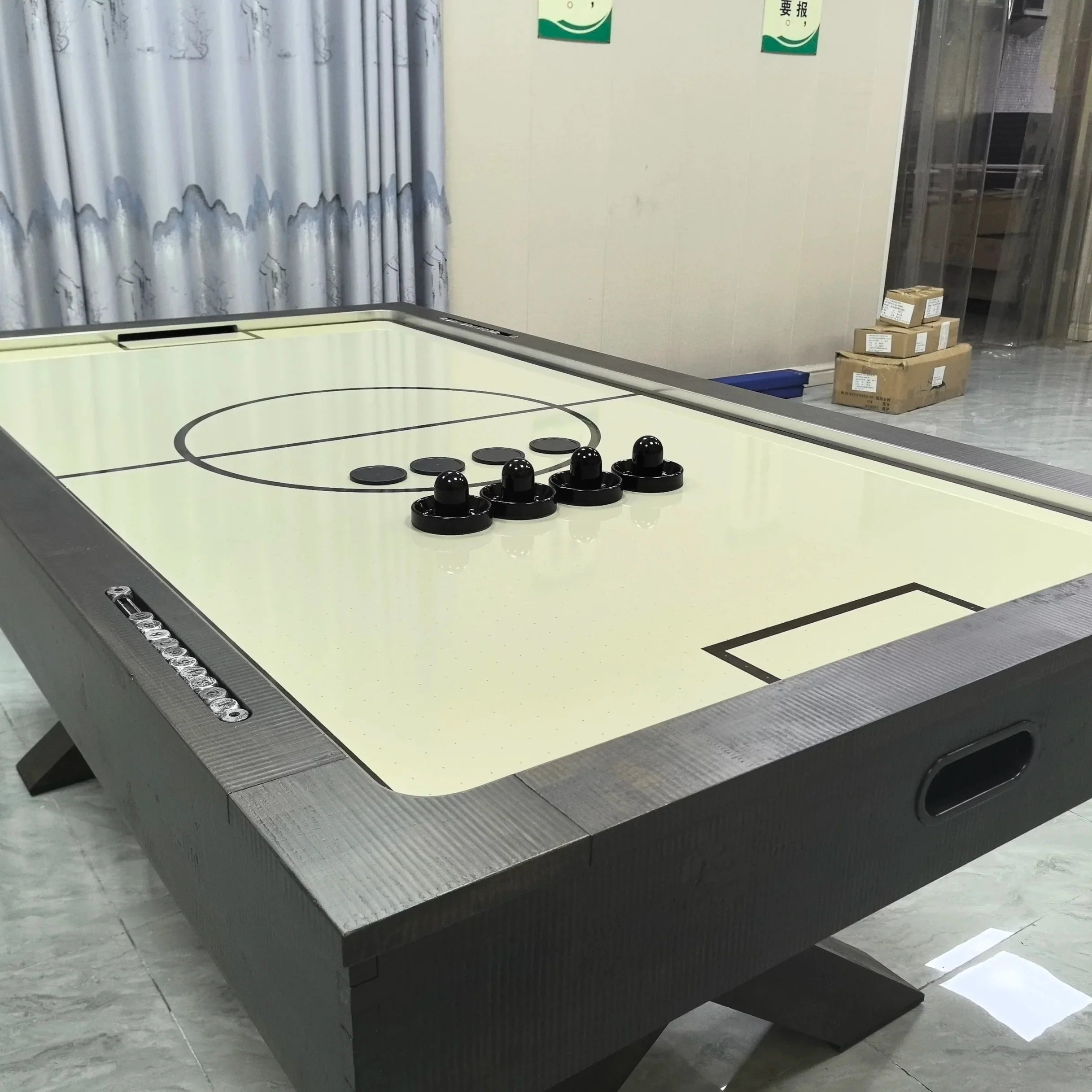 2025 Newest Air Hockey Game Machine Commercial 2 Players 7ft Air Hockey Table With Electronic Scorer