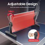Table Tennis Bounce Board, Table Tennis Bounce Board, Table Tennis Bounce Board with 8 Rubber Blocks, 360° Adjustable Angle